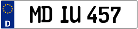 Trailer License Plate